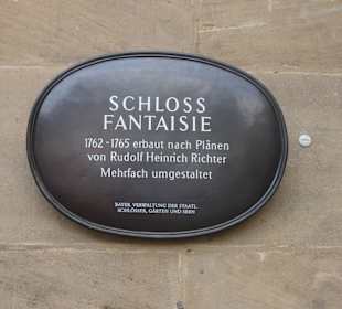 Infotafel am Schloss Fantaisie