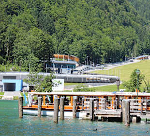 Königssee  Blick zur Kunsteisbahn