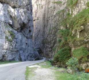 Droga wzdłuż wąwozu