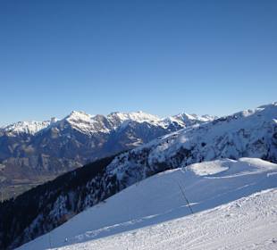 Snowboard dans la station de Pizol