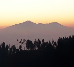 Sonnenuntergang am Bromo