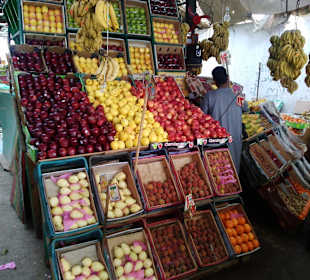 Früchteauswahl in Dahar auf dem Souk 