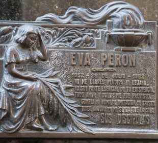 Cemeterio de la Recoleta - Grab von Evita Peron