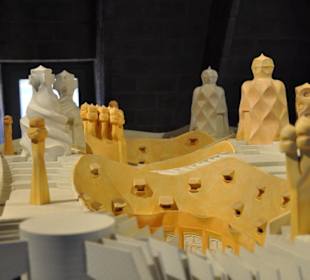 Modell der Casa Mila (Ausstellung im Dachstuhl)