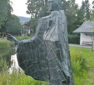 Der Heilige Christophorus im Oberstdorfer Kurpark