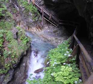 Wolfsklamm in der Mitte der Schlucht