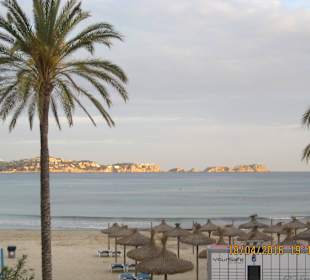 Abendlicht über dem Strand