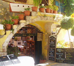 Eingang zu einer Taverne