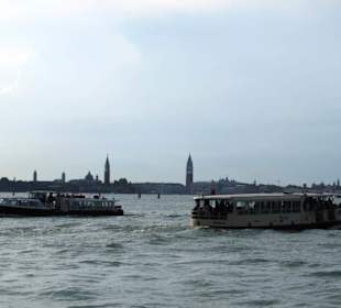 Blick auf Venedig von Lido