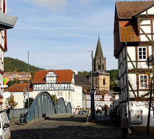 Blick auf die Fuldabrücke