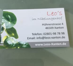 Visitenkarte von Leo`s