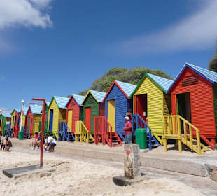 Bunte Strandhäuser