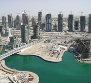 Bilck vom Oasis Beach Tower auf den Marina Creek