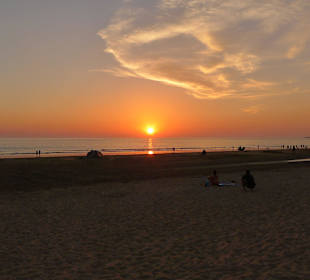 Sonnenuntergang-Strand-Conil de la Frontera 