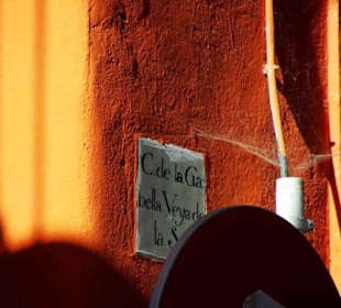 Straße zum Restaurant