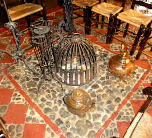 Diele mit offener Feuerstelle