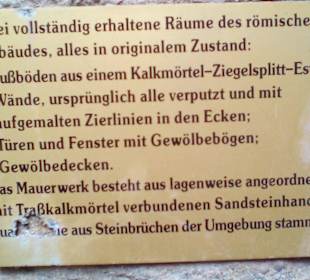 Römischer Gewölbekeller 55595 Boos (Nahe)