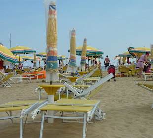 Viel Platz zwischen den Liegen