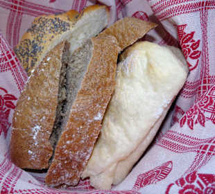 Brotkorb zum Abendessen