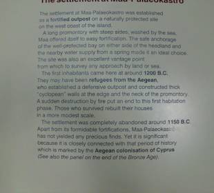 Hinweistafel im Museum