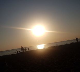 Abends  sonnen Untergang 