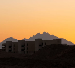 Sonnenuntergang irgendwo auf dem Rückweg von Luxor