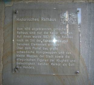 Infotafel am Rathaus