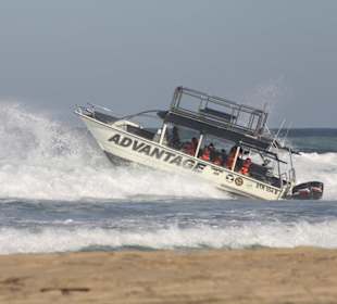 Start über die Brandung