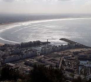 Blick auf Agadir Strand