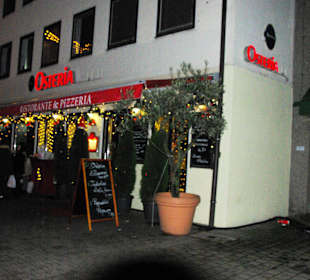 Am Eingang der Osteria