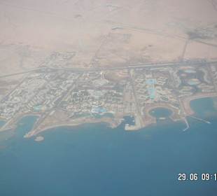 Bild aus dem Flugzeug