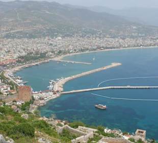 Alanya Hafen von der Burg