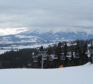 Jedna z czerwonych tras na Kotelnicy