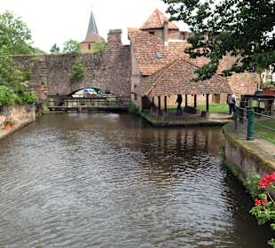 Staustufe am Lauter-Kanal