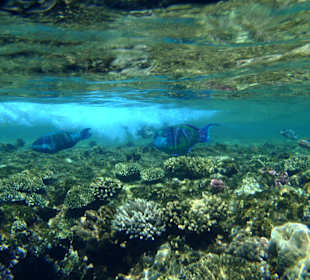 Tosende See unter Wasser