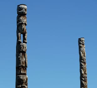 Totempfähle in Kispiox Village