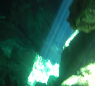 In der geschlossenen Cenote
