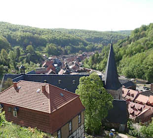 Stolberg vom Schloss aus gesehen