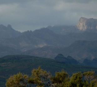 Blick in die Berge von den Dünen