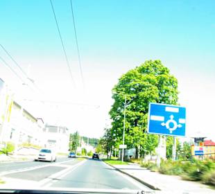 Anfahrt ins Stadtzentrum