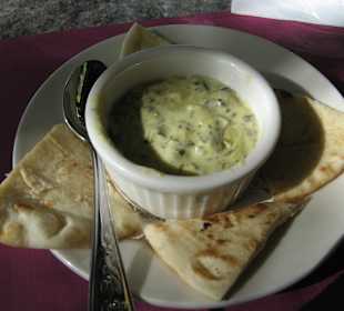 Vorspeise im Speisewagen