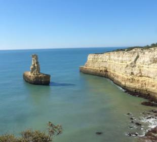 Unter uns liegt die Praia da Morena (mit "U-Boot")