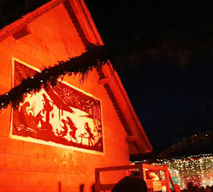 In roten Licht gehüllt