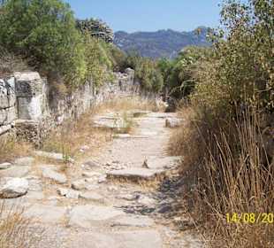 Die Shoppingmeile von oben kommend.