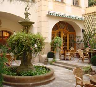 Innenhof hinter dem Cafe Barrocco Veneziano