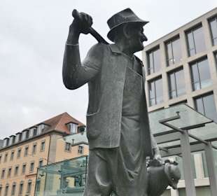 Bei einer Stadtbesichtigung von Würzburg