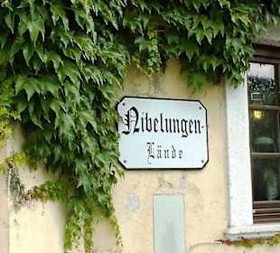 altes Strassenschild