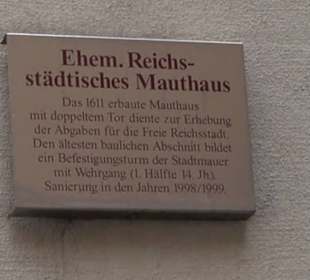 Ehem. reichsstädtisches Mauthaus