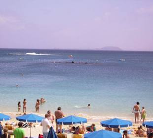 Die Playa Dorada bei Flut