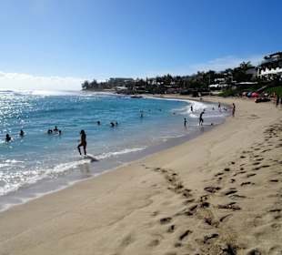 Strandimpressionen an der Plage des Roches Noires